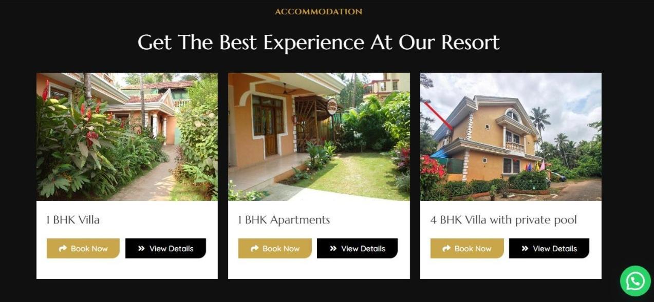 Goa Garden Resort - 5Bhk Villa With Private Pool, 4Bhk Villa, 1Bhk Villa At South Goa Колва Екстер'єр фото